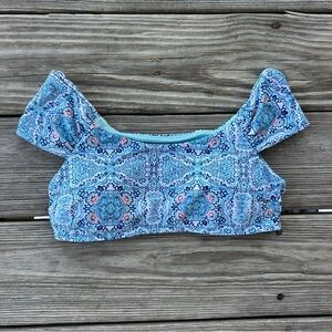 CIKADA Australia Women’s Bikini Top Size 6 Blue Pink White Summer